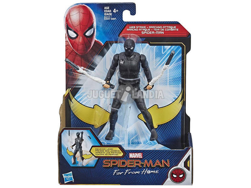 Spiderman Far From Home Figura 15 cm. com Acessório Hasbro E3547
