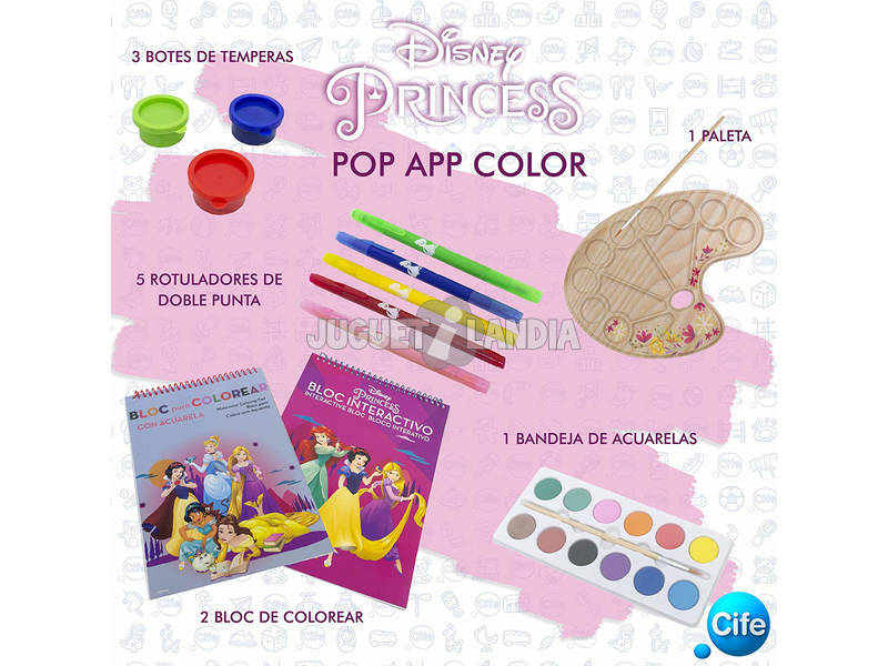 Pop App Couleur Princesses Disney Cife 41396