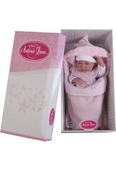 Poup�e Nouvelle-n�e�Sac en Laine 42 cm. Antonio Juan 5016