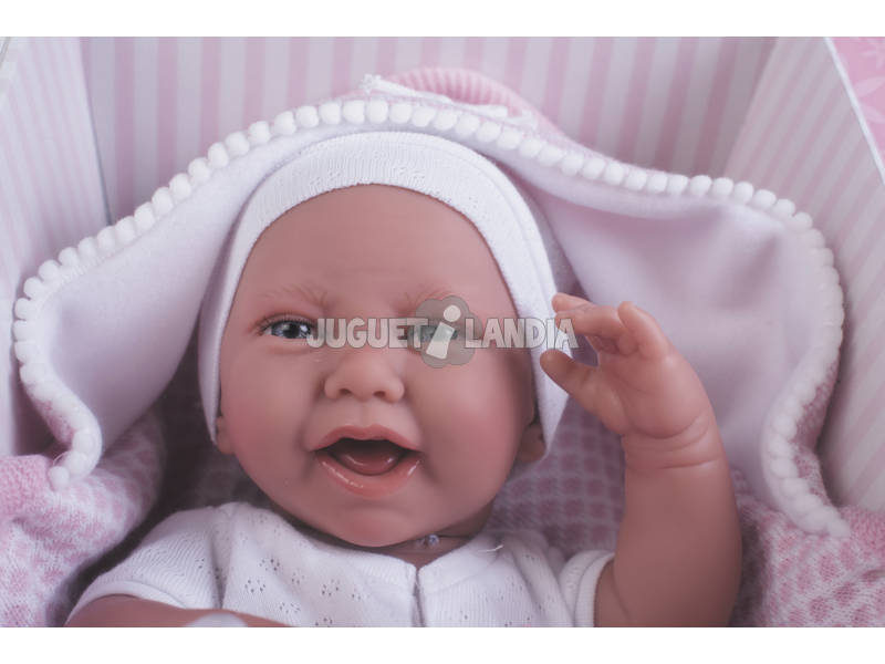 Neugeborene Puppe Carla Toquilla 42 cm. Antonio Juan 5038