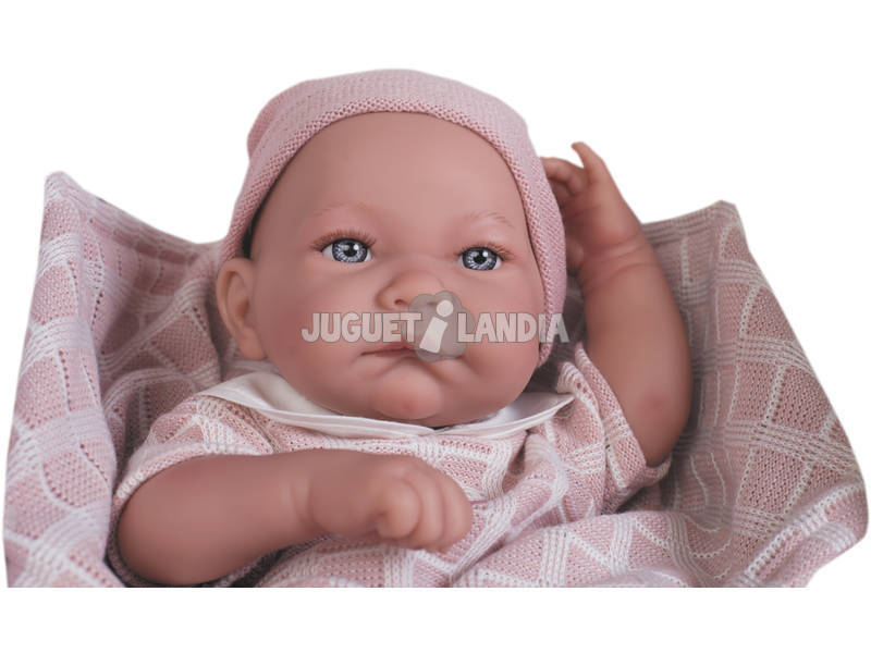 Neugeborene Puppe Nica Toquilla 42 cm. Antonio Juan 5046