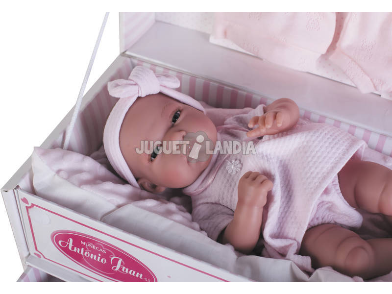  Toneta Babypuppe mit Koffer 33 cm. Antonio Juan 6027