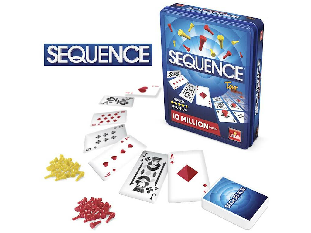 Goliath 375000.206 jeu de société Sequence Jeu de cartes Jeu de chance, Jeux