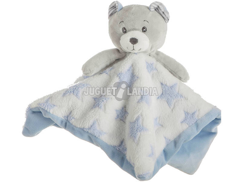 Set Cobertor Azul Com Dou Dou Ursinho Llopis 25483