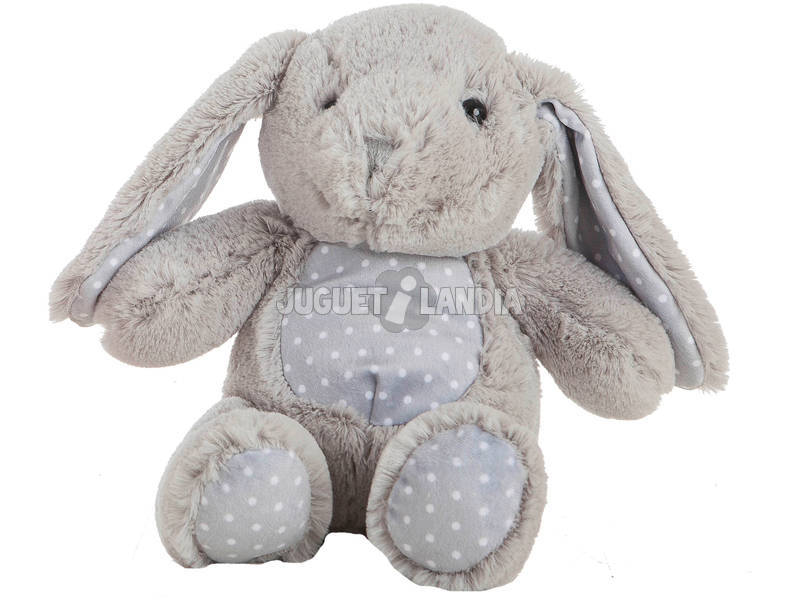 Schachtel Griff grau Plüsch Kaninchen mit Decke 23 cm. Llopis 25535 