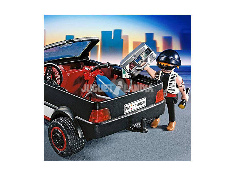 Playmobil Voleur de coffret-fort avec voiture 