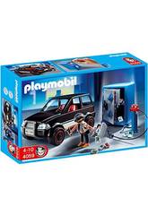 Playmobil Voleur de coffret-fort avec voiture 