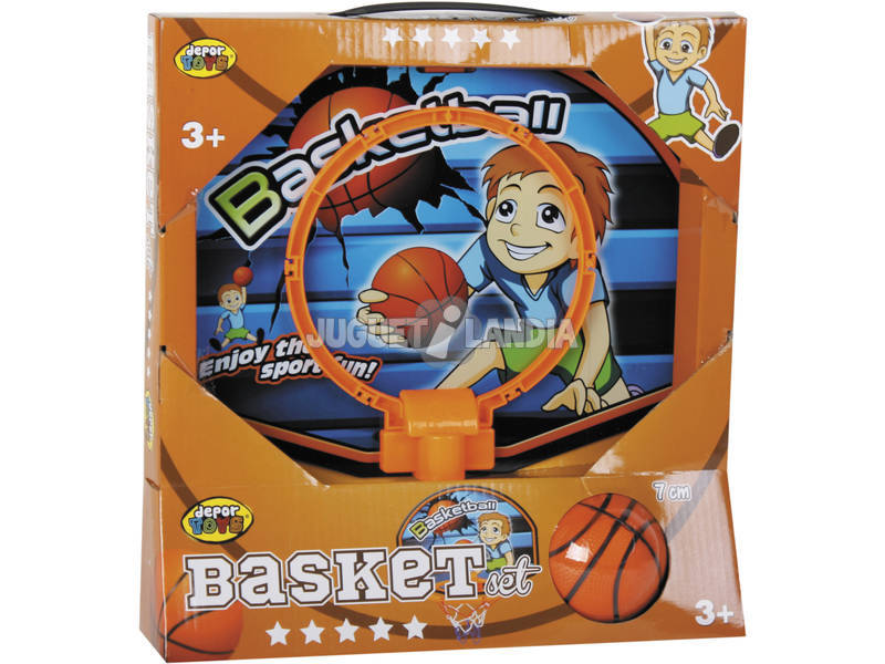 Panier de Basket 28 x 21,5 cm avec Ballon 7 cm.