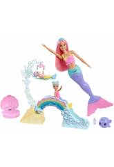Barbie Sirena Con Bambola Mattel FXT25