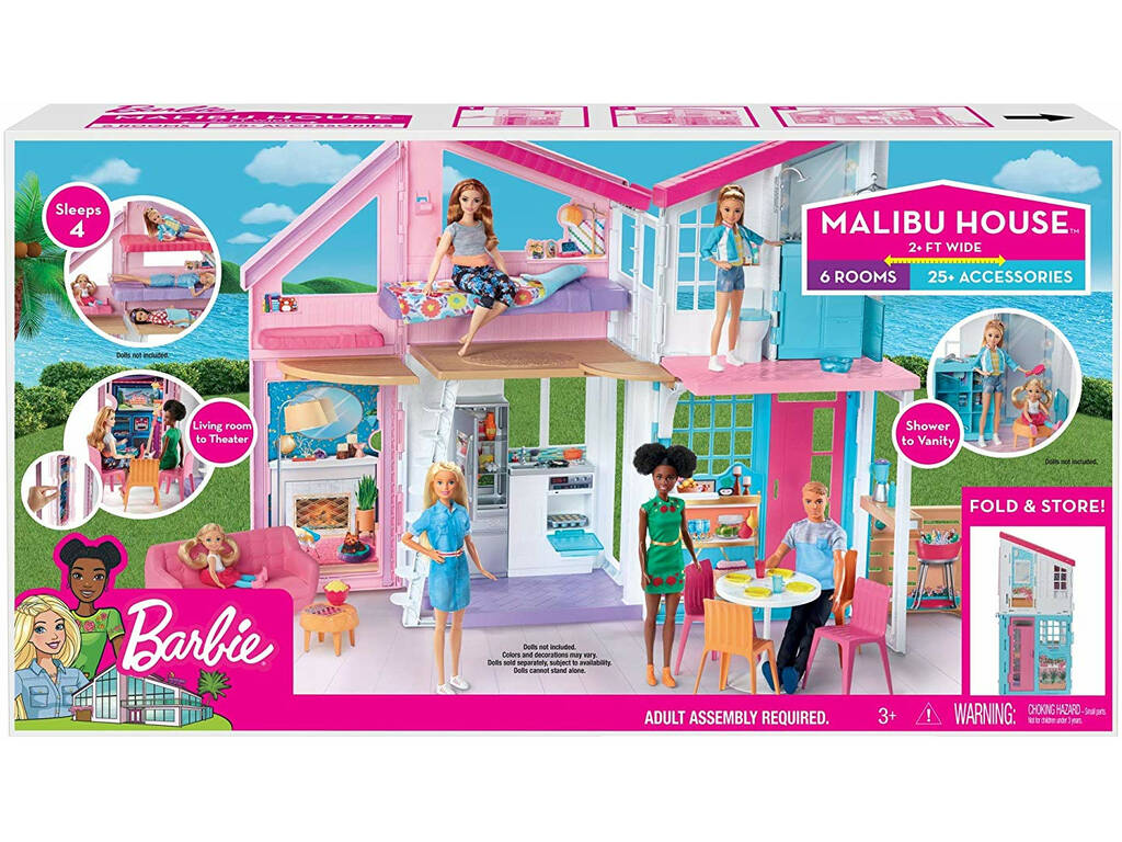 Barbie Casa Malibú com Acessórios Mattel FXG57