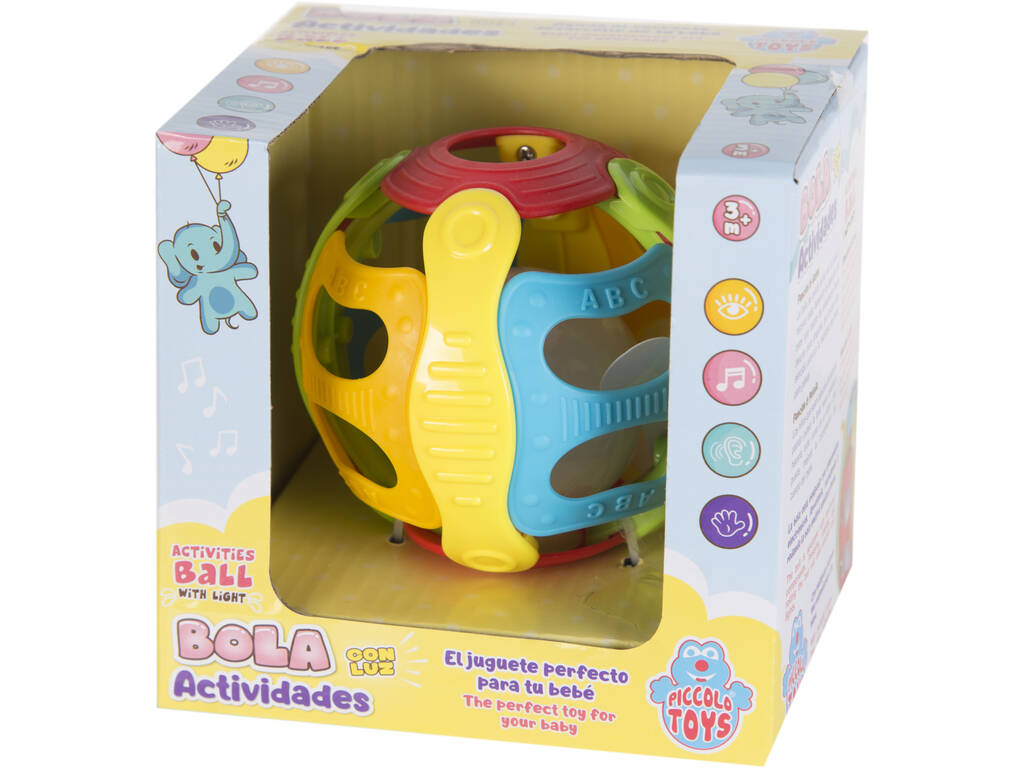 Kinder-Aktivitätenball mit 6 Funktionen und Lichtern