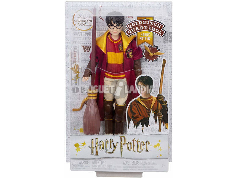 Harry Potter Boneco Harry Potter Quidditch Mattel GDJ70