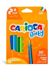 Baby Crayon 10 Couleurs Carioca 42819