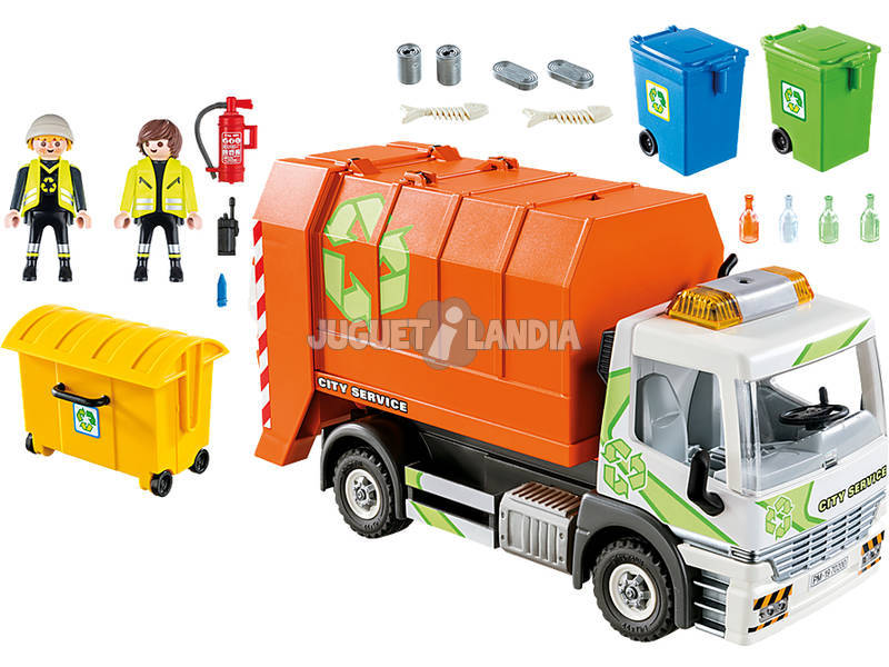 Playmobil Veiculos Cidade Caminhão de Reciclagem 70200