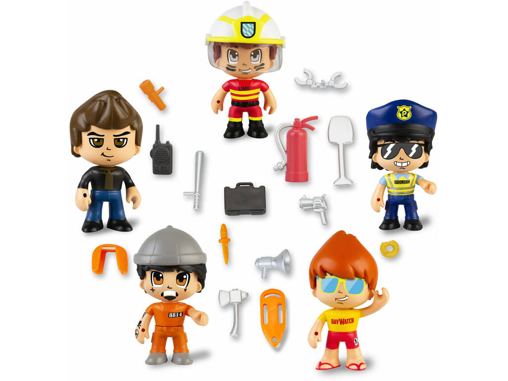 Pinypon Action Pack 5 Figure Serie 2 Famosa 700015265