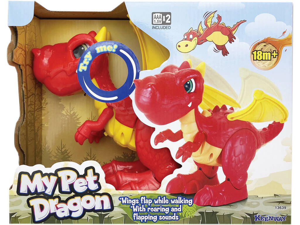 Dinosaurio Dragón Infantil con Sonidos Keenway 13639