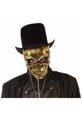 M�scara Steam Punk Skeleton Rubies S5155