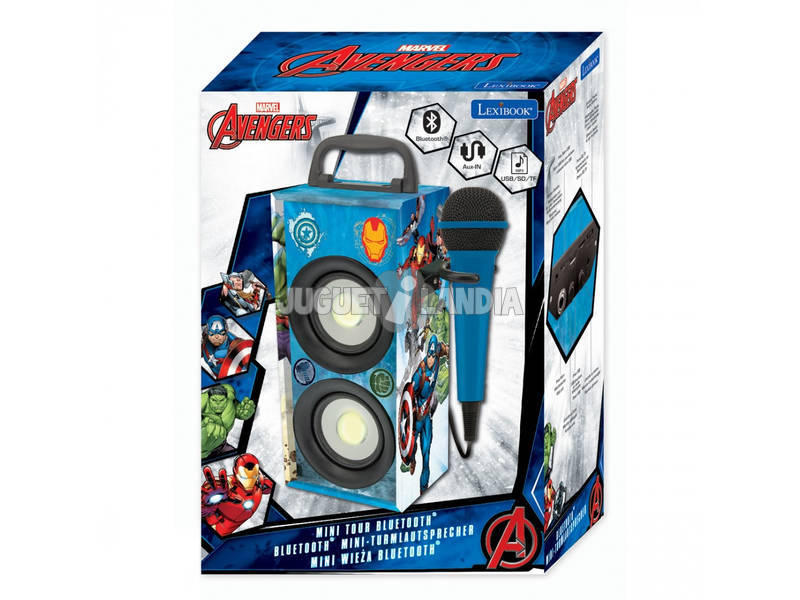 Avengers Mini Stereo Bluetooth con Microfono Lexibook BTP155AVZ