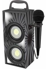Mini Torre de Sonido Bluetooth con Microfono Negra Lexibook BTP155BKZ