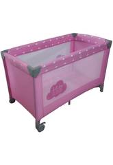 Cuna Viaje Basic Cloud Pink Olmitos 1674