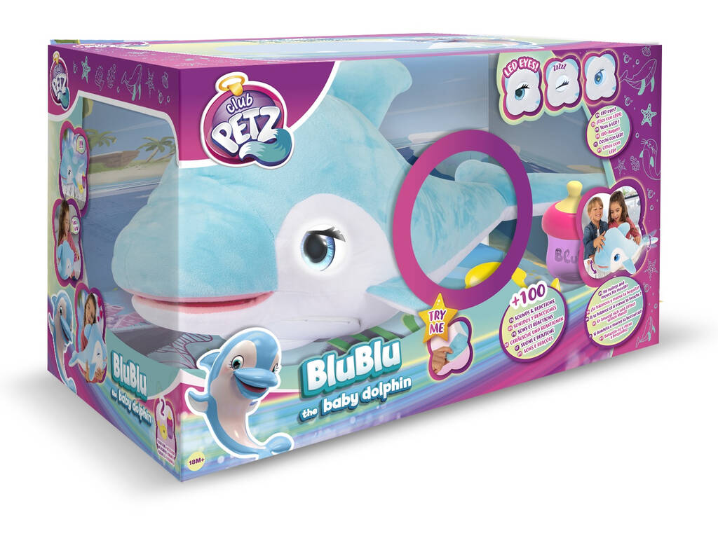 Club Petz Plüschtier Blu Blu Der Baby Delphin IMC Toys 92068