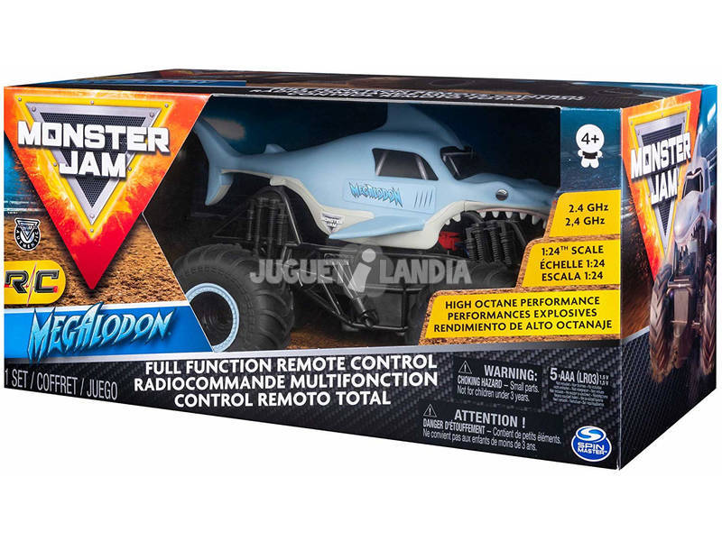 Controlo Remoto Monster Jam Megaladon 1:24 Bizak 61926680 Telecomandado