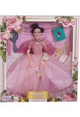 Puppe Schaufensterpuppe Sammlung 29 cm. Rosa Hochzeit mit Zubehör