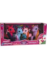 Familia 5 Unicornios con Accesorios