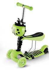 Trottinette 3 Roues 2 en 1 Vert