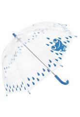 Ombrello Infantile Manuale Cupola Antivento 48/8 varillas Rana Clima 60180