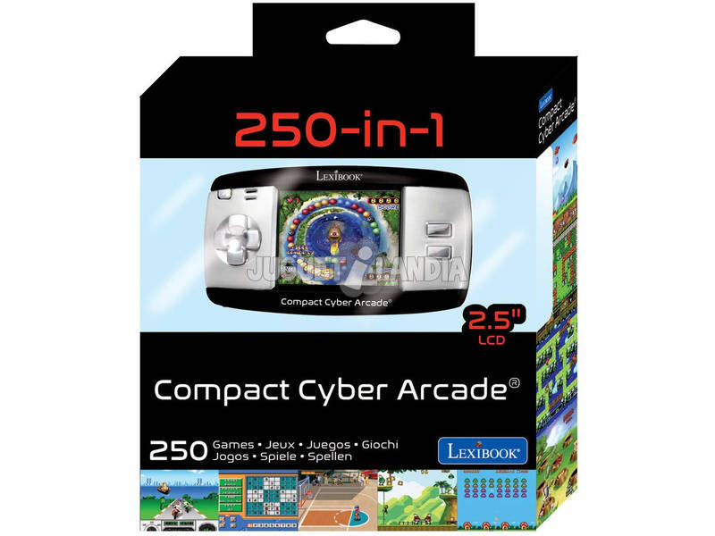 Consolle Cyber Arcade Compatta 250 Giochi Lexibook JL2375