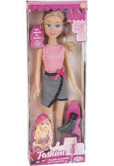 Poup�e Fashion 50 cm. Robe Rose