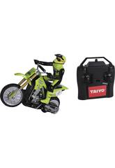 Radio Control 1:16 Motocross Racer Neon Green Taiyo 500000A