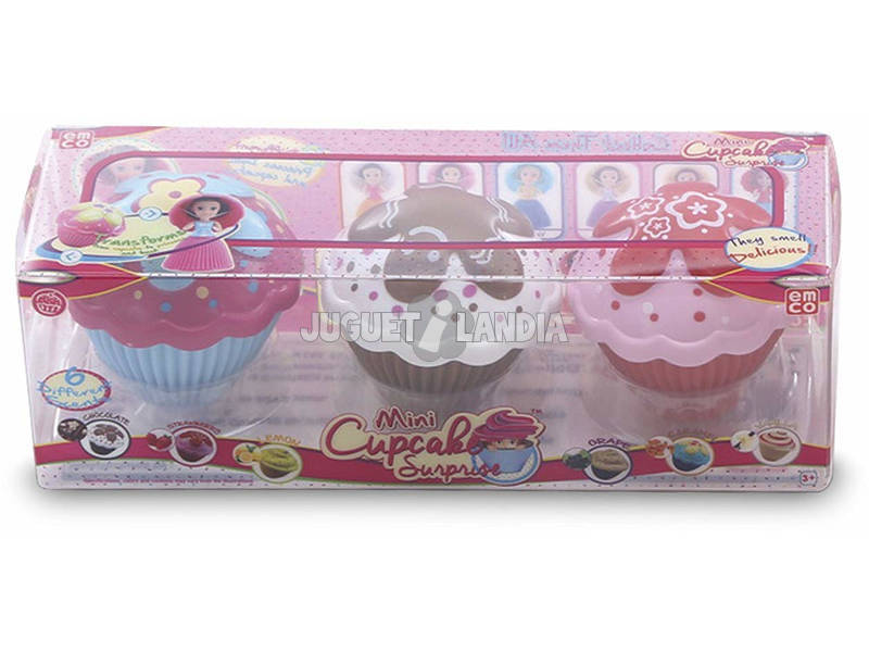 Pack 3 Bonecas Mini Cupcake Surprise Toy Partner 11150
