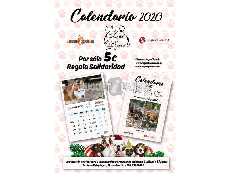 Calendario Solidario 2020 Colitas y Bigotes
