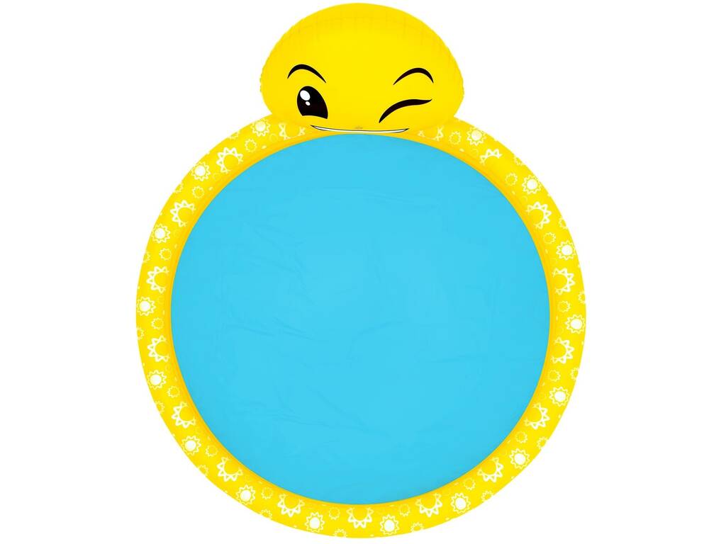 Aufblasbares Kinderbecken Emoji mit Sprinkler Bestway 53081