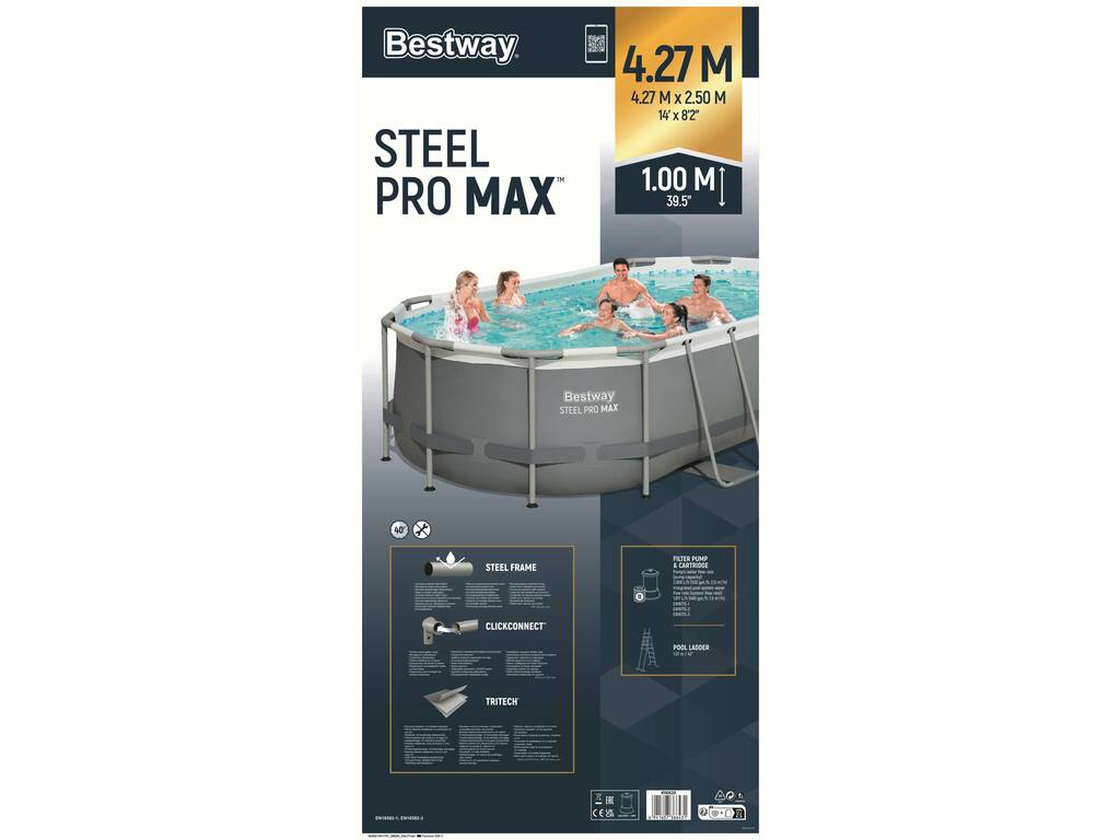 Piscina Fuori terra Power Steel 427x250x100 cm. Bestway 56620