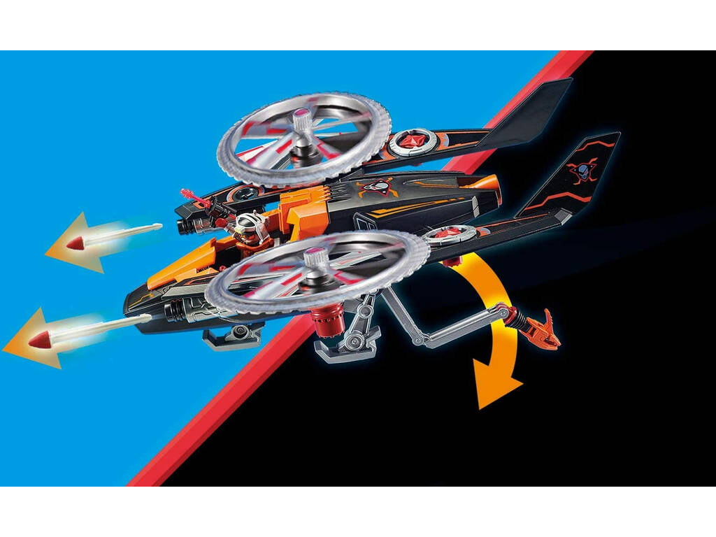 Playmobil Piratas Galacticos Helicóptero