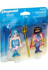 Playmobil Duopack Re del Mare e Sirena 70082