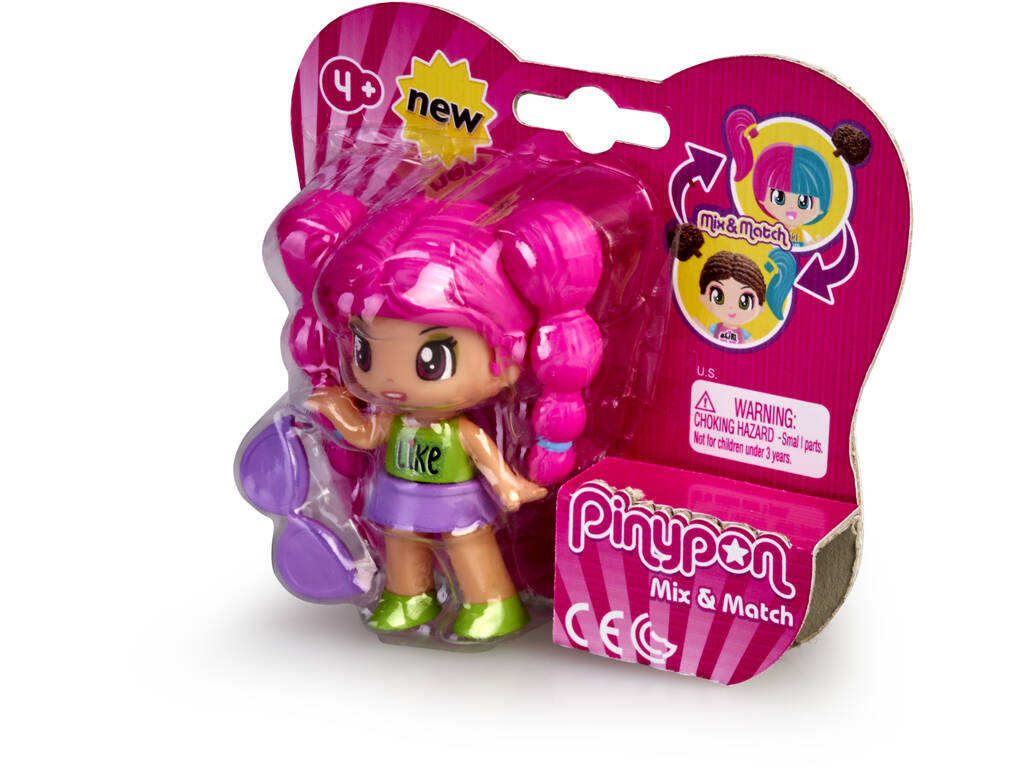Pin und Pon New Look Pink Haar von Famosa 700015560