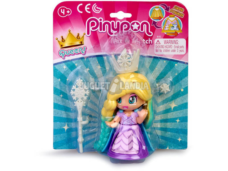 Pin und Pon Queen Eis-Figur lila Kleid von Famosa 700015577