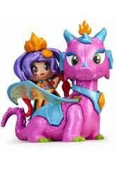 Pinypon Figura Queen y Dragón Famosa 700015547