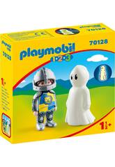 Playmobil 1,2,3 Caballero con Fantasma Playmobil 70128