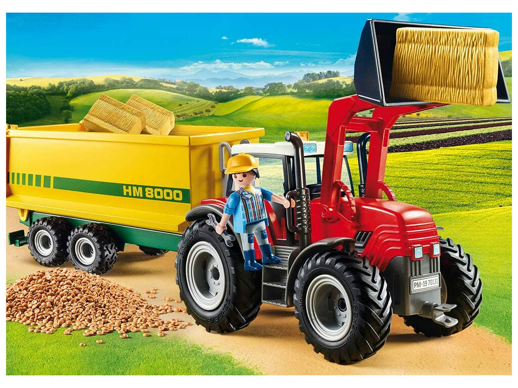 Playmobil Tracteur avec Remorque Playmobil 70131