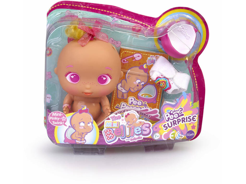 The Mini Bellies Color Pee Surprise Pinke Twink Famosa 700015539