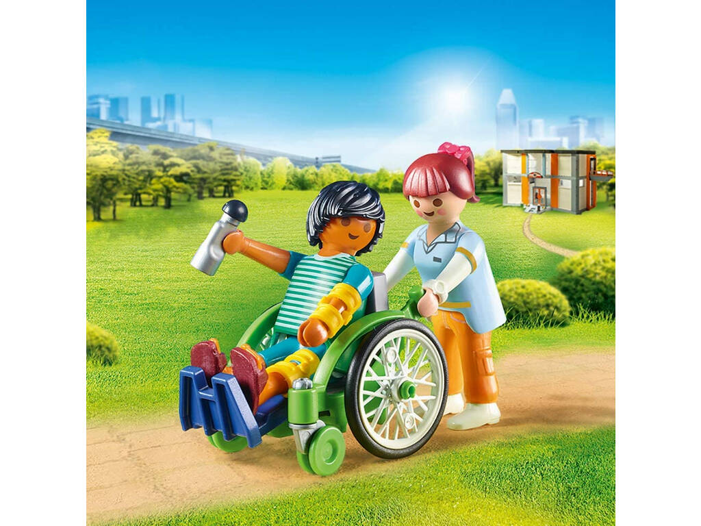 Playmobil Paziente in Sedia a Rotelle 70193