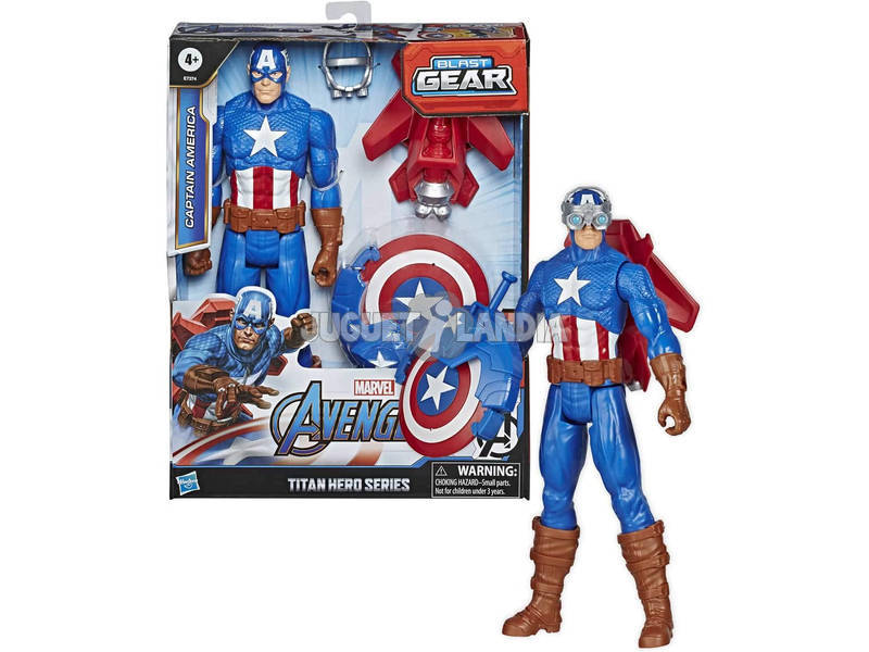 Avengers Figura Titan con Accessori Capitan America Hasbro E7374