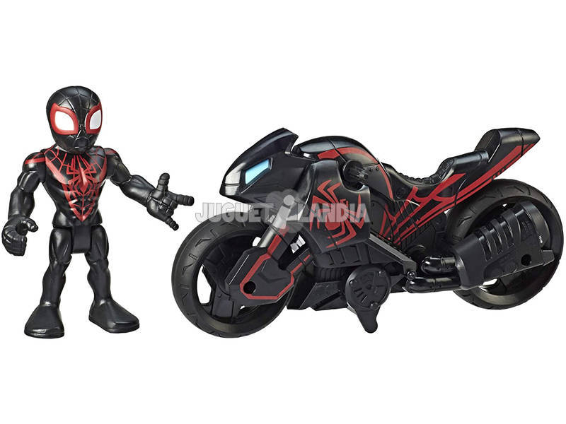 Marvel Super Hero Aventures Arachnid con Moto Hasbro E6261