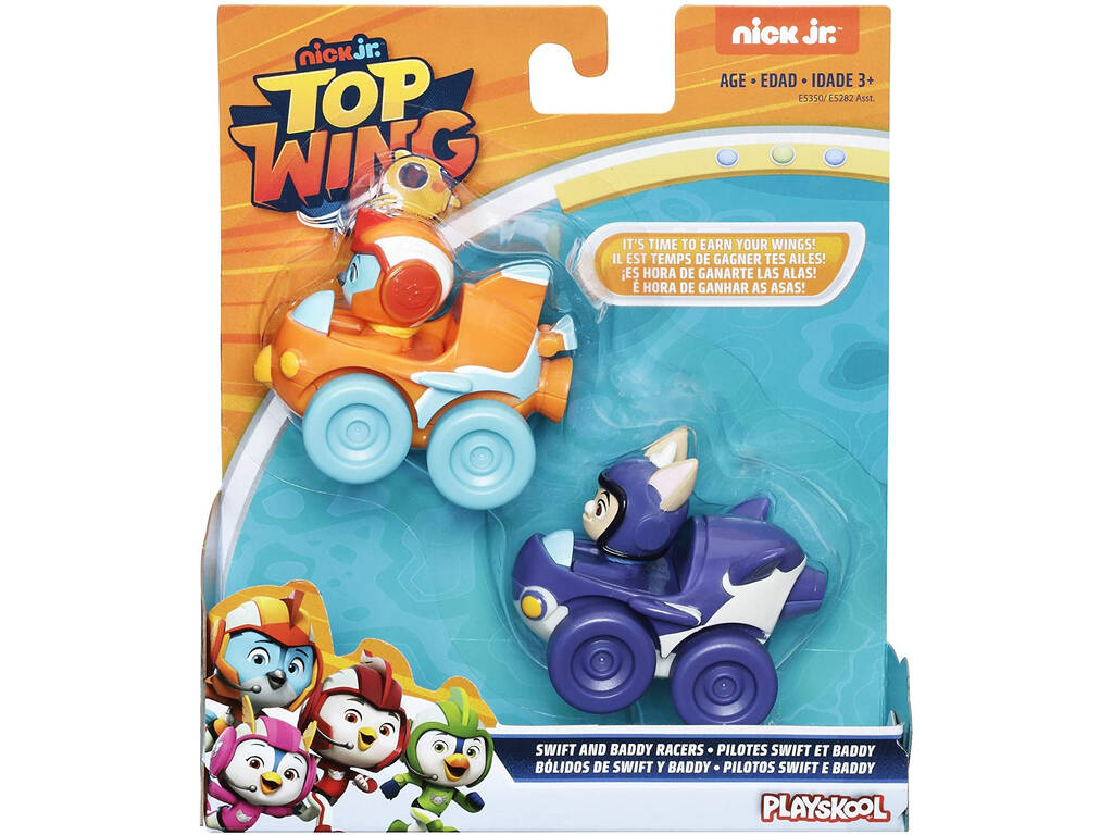 Top Wing Pack 2 Mini Veículos Seift and Baddy Racers Hasbro E5350