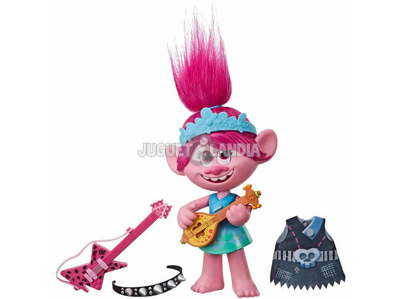 Trolls World Tour Bambola Poppy Rock Hasbro E9411